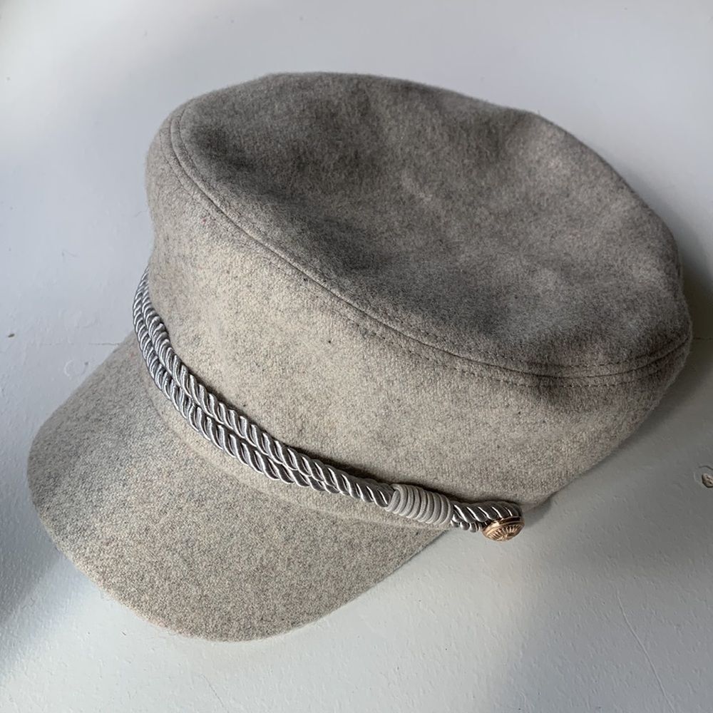HAT ATTACK hat wool blend elastic back military inspired hat women’s